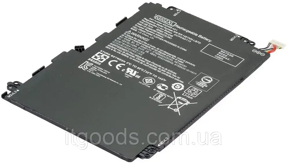 Батарея для ноутбука HP GI02XL 4000mAh 7.6V Pavilion X2 12 HSTNN-LB7D 832489-421 833657-005 849908-850