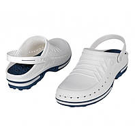 WOCK Clog 03 + Strap White Blue Спеціалізована взуття, з підвищеною стійкістю.