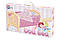 Ліжечко для ляльки ТехноК 4494 набір постільної білизни подушка ковдра іграшка дитяча пластикова для дівчаток, фото 2