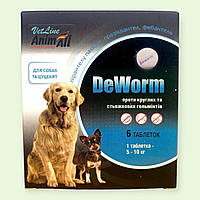 AnimAll VetLine De Worm проти глистів для собак, 6 таблеток