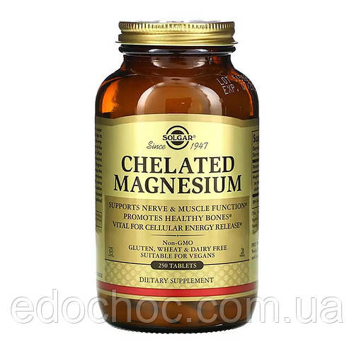 Магний хелат (Chelated Magnesium) 100 мг 250 таблеток SOL-59433 (ID ...