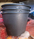 Відро пластикове господарське будівельне 10 літрів з носиком і мірною шкалою з дужкою легке та зручне для зберігання і перенесення, фото 5