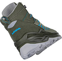 Черевики для туризму дитячі LOWA Zirrox II GTX MID Jr 641129 olive/skyі, фото 5
