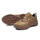 Тактичні Демісезонні кросівки койот шкіряні кросівки армійські бежеві кросівки військові на осінь, фото 2