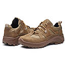 Тактичні Демісезонні кросівки койот шкіряні кросівки армійські бежеві кросівки військові на осінь, фото 6