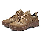 Тактичні Демісезонні кросівки койот шкіряні кросівки армійські бежеві кросівки військові на осінь, фото 8