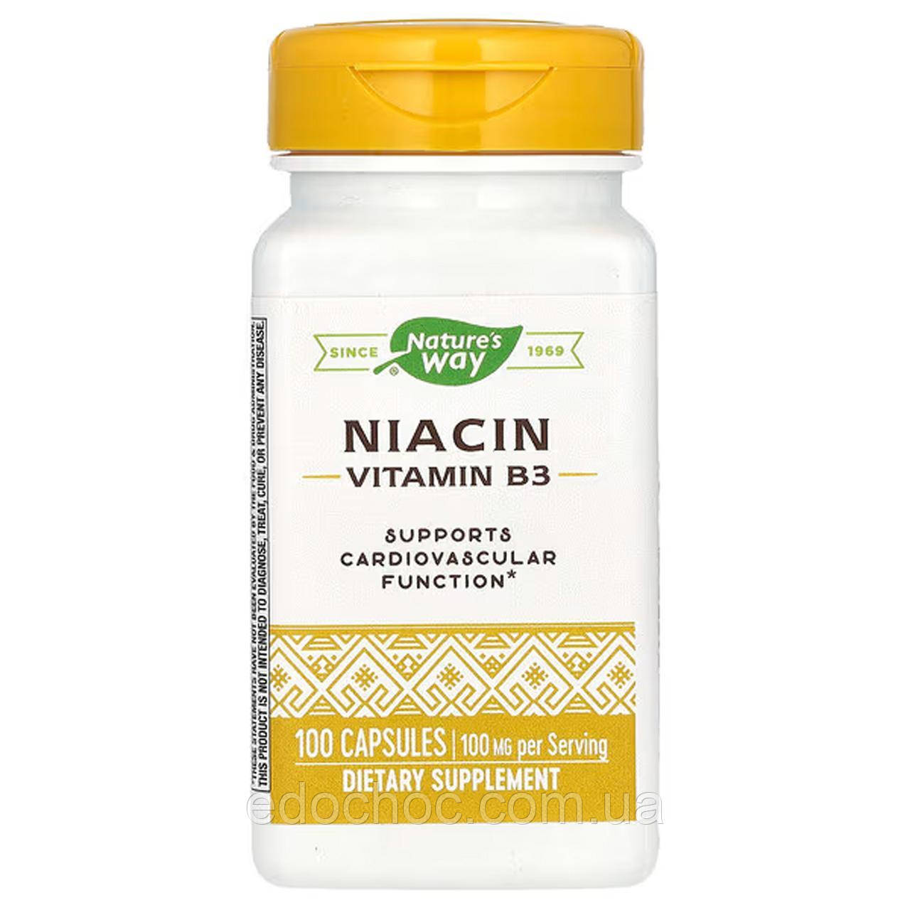 Вітамін В3 (Niacin) 100 мг 100 капсул NWY-40470
