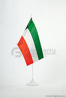 Прапорець Кувейт , 13,5х25 см, атлас щільний,2-х сторонній