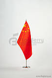 Прапорець Китай , 13,5х25 см, атлас щільний,2-х сторонній, фото 3