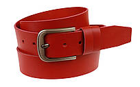 Ремінь шкіряний джинсовий SULLIVAN RMK-31 (7.5) 115-150 см червоний