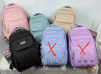 Спортивний рюкзак шкільний дорожній на блискавці з кишенею в різних кольорах Inna