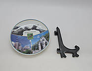 Сувенірна тарілка керамічна з підставкою 'Види Харкова' 26782, фото 2