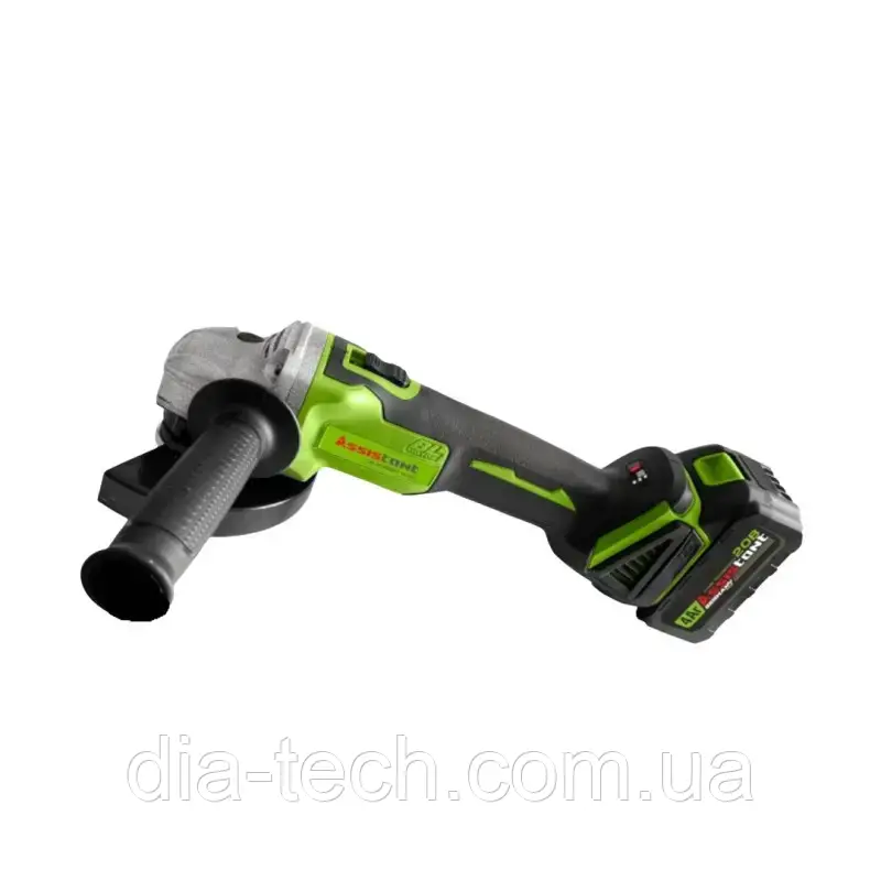 Акумуляторна болгарка Assistant МШУ-125/20 БЩ (Безщітковий двигун, 2 акумулятори)