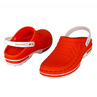 WOCK Clog 03 + Strap White Orange Спеціалізована взуття, з підвищеною стійкістю.