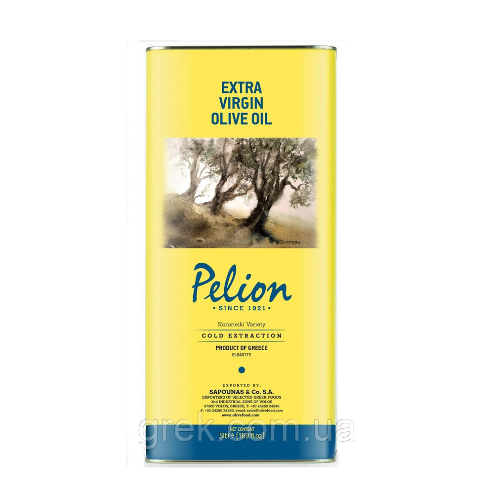 Оливкова олія Pelion extra virgin 5 л, фото 1