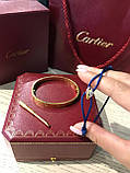 Cartier браслет цвях і браслет нитка жовто-блакитна / Cartier браслет і шовковий браслет, фото 4