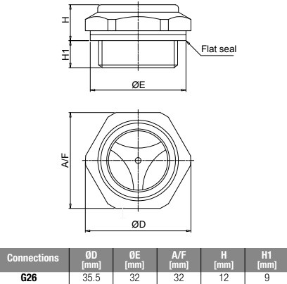 розміри покажчика LCPG26MCBP01