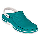 WOCK Clog 03 + Strap White Turquoise Спеціалізована взуття, з підвищеною стійкістю., фото 3