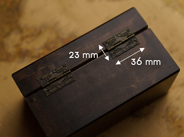 Петля декоративна врізна. 36х23мм, фото 1