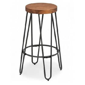 Барний стілець Берфлай   чорний,сірий СДМ