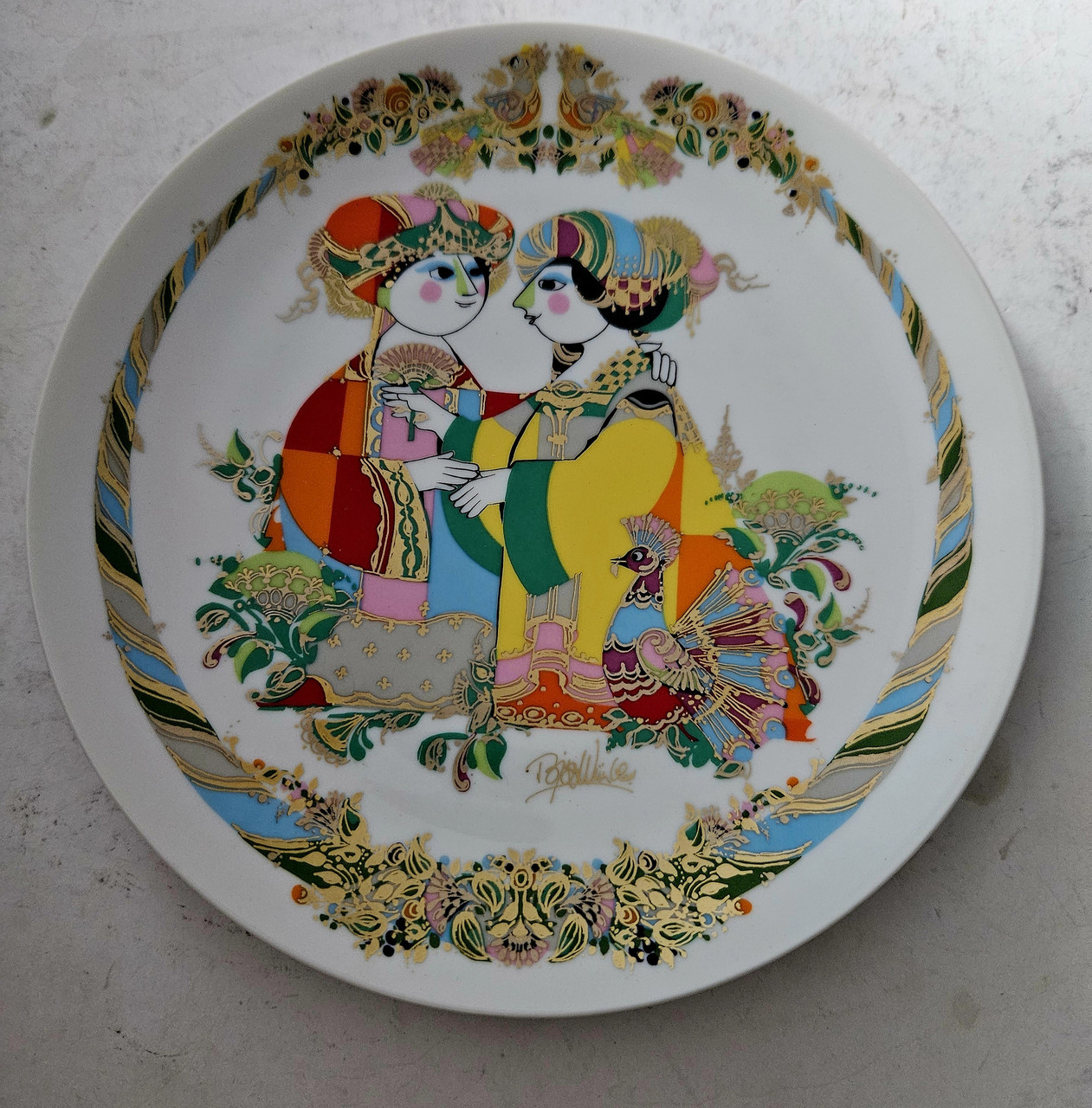 Порцелянова настінна тарілка Розенталь Concerina, фото 1