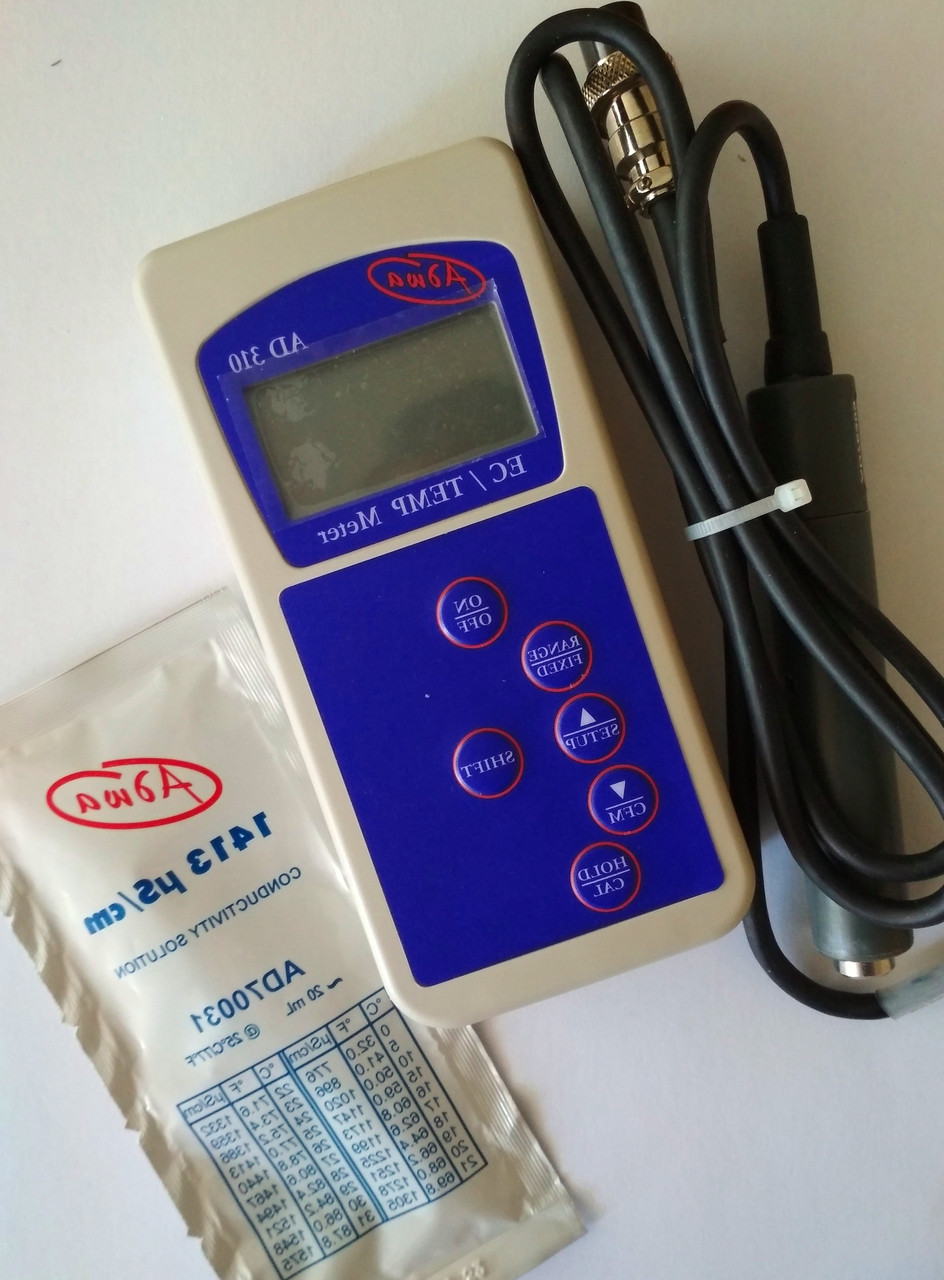 EC-метр ADWA AD310 ЄС від 0.0 до 199.9 µS/cm EC ± 1% АТС МТС Угорщина
