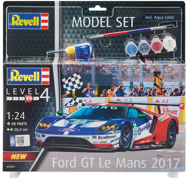 Збірна модель-копія Revell набір Автомобіль Ford GT - Le Mans рівень 4 масштаб 1:24 (RVL-67041), фото 1