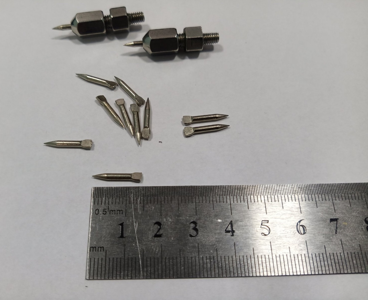 Голкотримач + 5 пар голок Ø 2x6 мм до вологомірів Tanel HIT-1 HIT-3 та HIT-5 Польща, фото 1