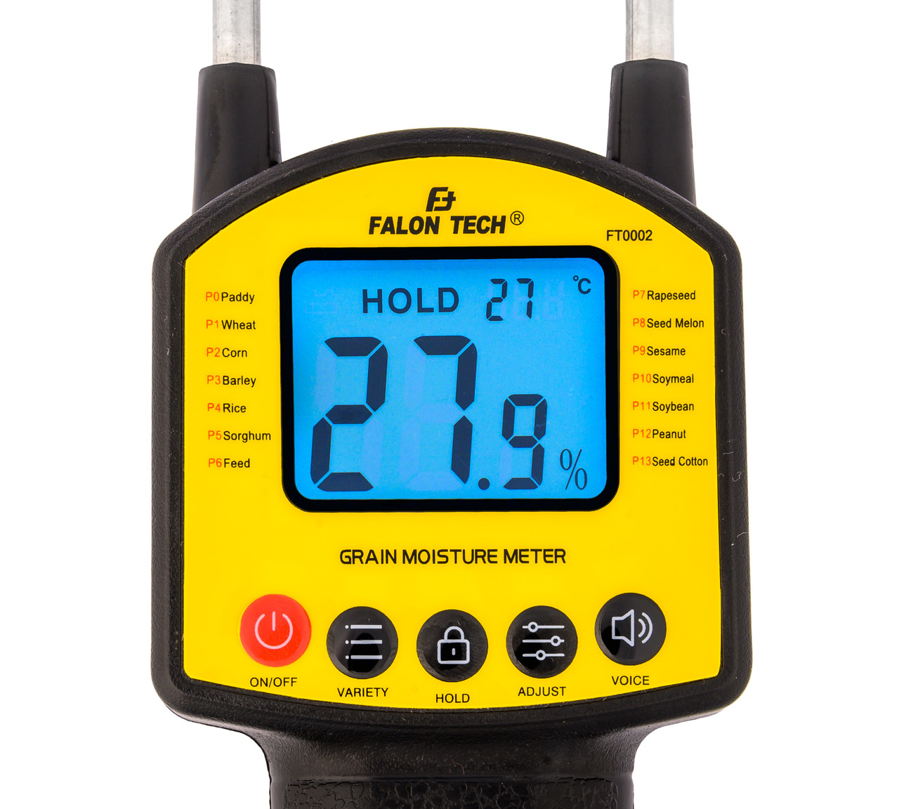 Вимірювач вологості зерна FT0002 7.5% ~ 55% з 14 режимами Китай, фото 1
