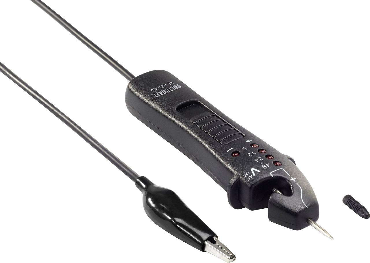 Індикатор напруги двополюсний Voltcraft AET-100 CAT I від 5 до 48 V Німеччина, фото 1