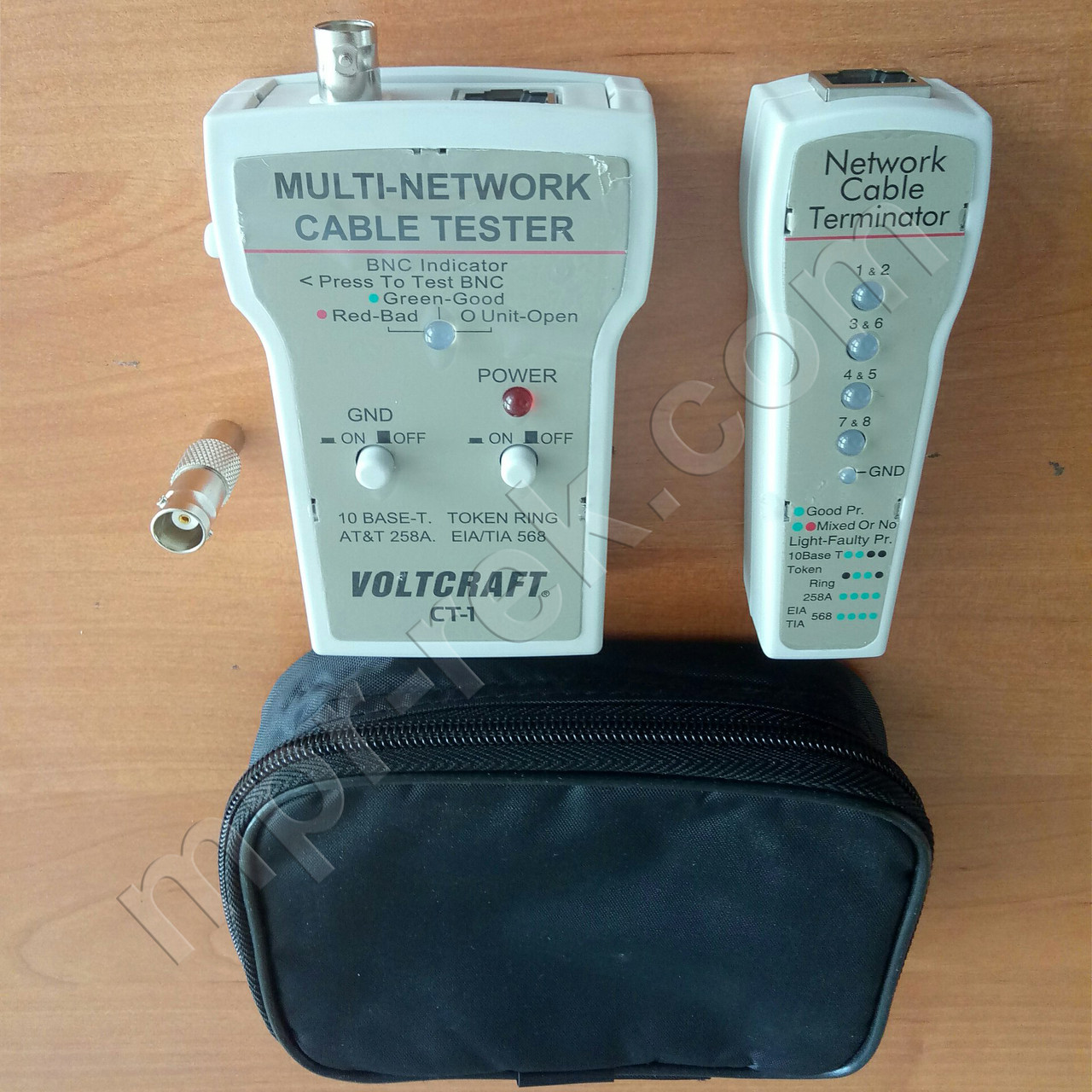 Кабельний тестер (BNC RJ-45) Voltcraft CT-1 Німеччина