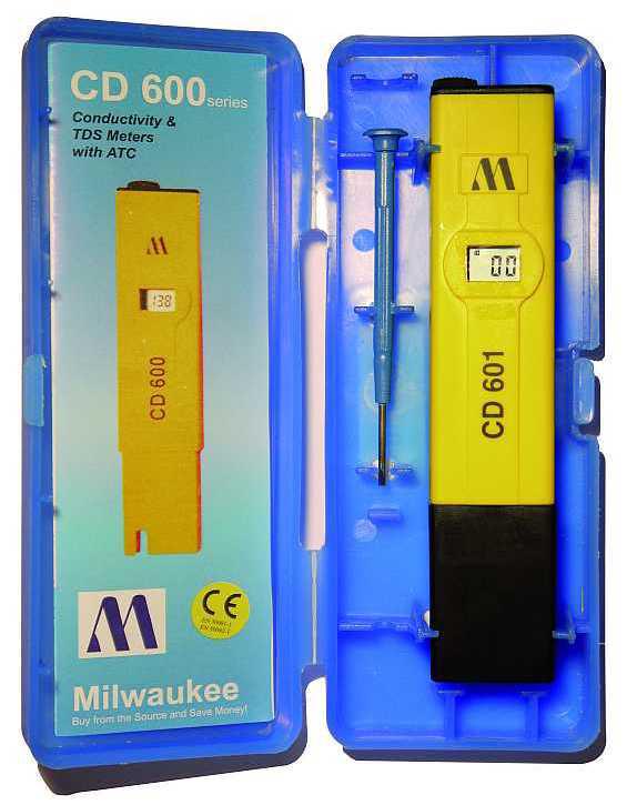 Кондуктометр (EC-метр) Milwaukee CD601 (0 - 1990 μS/cm), Угорщина, фото 1