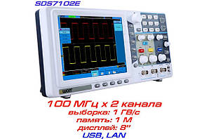 Осцилограф OWON Smart DS7102E 100 МГц 2 канали 1 ГВ/с OWON Китай