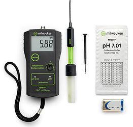 Професійний PH-метр Milwaukee MW101 PRO 0.00-14.00 pH ±0.02 pH ручне калібрування Угорщина