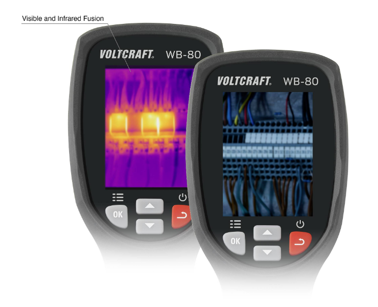 Тепловізор VOLTCRAFT WB-80 матриця 240х320 від -20°С до 600°С чутливість 0.07°C Німеччина, фото 1