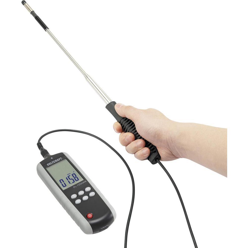 Термоанемометр VOLTCRAFT PL-135HAN (0.1 - 25 м/с 0-99999 м³/хв 0 - 50°C) Німеччина, фото 1