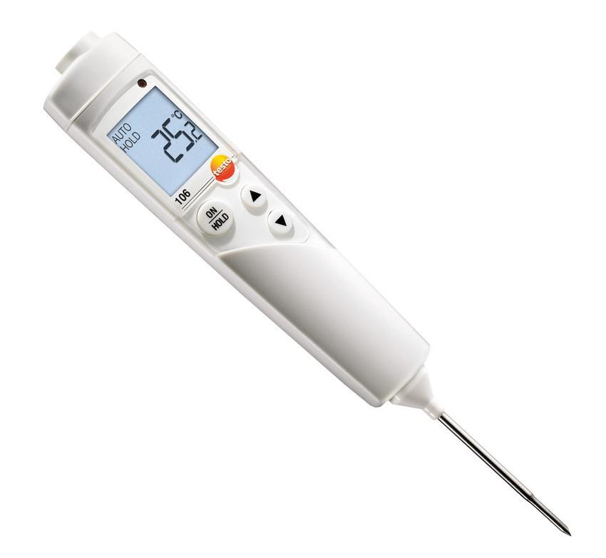 Термометр кулінарний Testo 106 -50…+275 °C ±0,5 °C IP67 Сертифіковано HACCP Німеччина