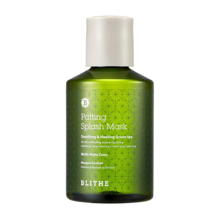 Заспокійлива сплеш-маска для проблемної шкіри Blithe Soothing&Healing Green Tea Splash Mask 150 мл