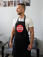 Фартух з логотипом до 25 см Jackson Canvas Чорний | Фартух з вишивкою логотипу, фото 9