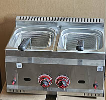 Газова фритюрниця Silver 2703 з об'ємом 5+5 літрів