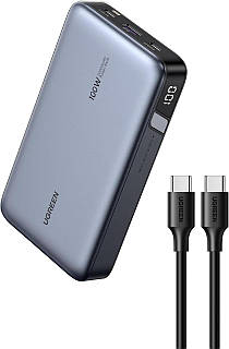 УМБ Ugreen Powerbank PB720 20000 mAh 100Вт, Gray