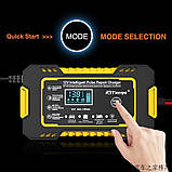 Зарядний пристрій RJ Tianye 12В 6А для кислотних, AGM та GEL акумуляторів, Жовтий, фото 2