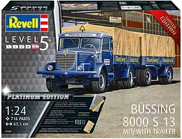 Збірна модель-копія Revell Вантажна машина Bussing 8000 S13 з причепом рівень 5 масштаб 1:24 (RVL-07580)