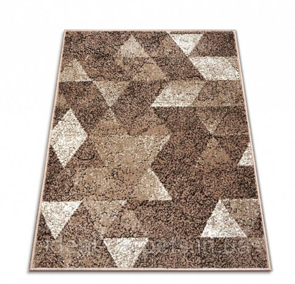 Доріжка на відріз Ромби 0346 Beige Короткий ворс 0.8м, 1м, 1.2м, 1.5м, 2м, 2.5м, фото 1