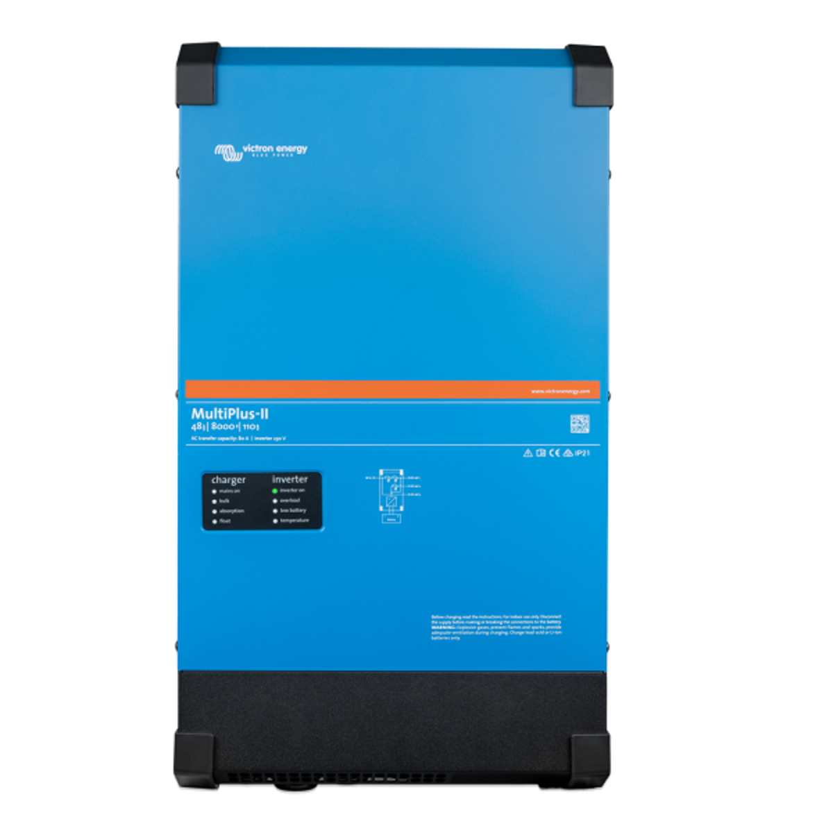 Інвертор гібридний Victron Energy Quattro II 48/5000/70-50/50 (5 кВА/4 кВт, 1 фаза, без MPPT)