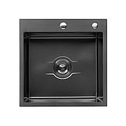 Кухонна мийка Kroner KRP Derby — 5050HM PVD (2,5/0,5 мм)