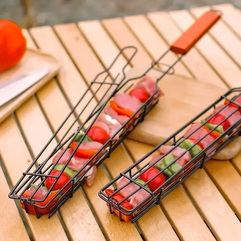 Решітка Гриль Сітка Циліндрична, Кошик для гриля, Карта для Барбекю BBQ, фото 1