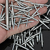 Двосторонні цвяхи для роботи з деревом, пластиком, ДСП 100шт, фото 3
