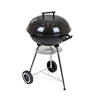 Вугільний гриль міні барбекю на ніжках, з круглою решіткою, сталевий, чорний (LV20021802T)