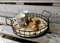 Піднос круглий одинарний DecorArt "" 350х350х65 мм